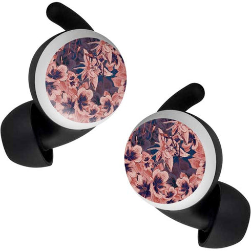 Dark Tapestry Floral Google Pixel Buds Skin